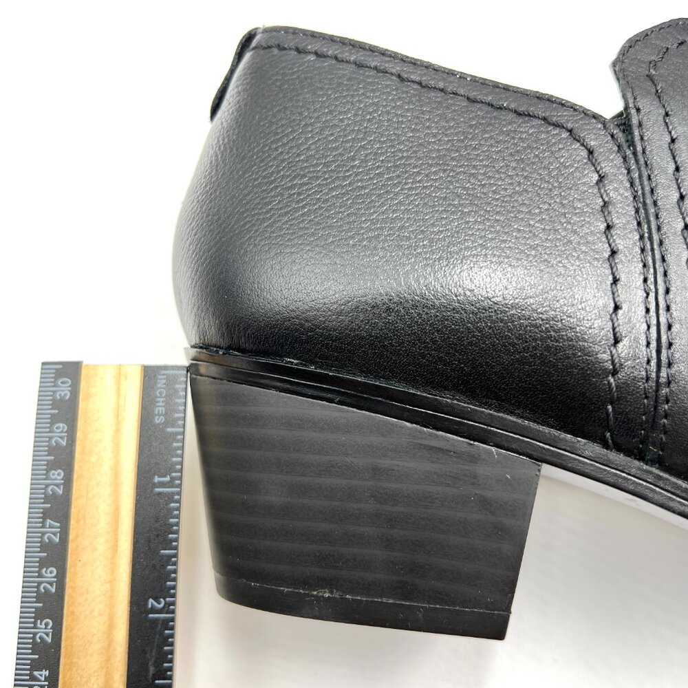 Naturalizer Womens Zarie Black Leather Low Cut Ankle Boots Booties Shooties - Picture 11 of 13